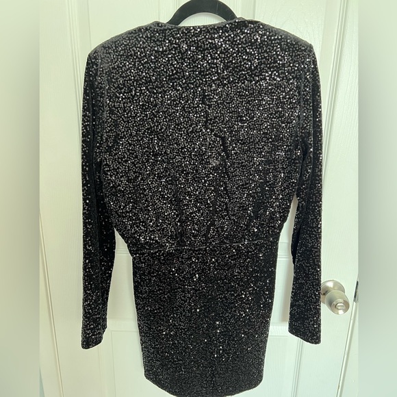 Zara Limited Edition Sequined Velvet Dress - Picture 4 of 5